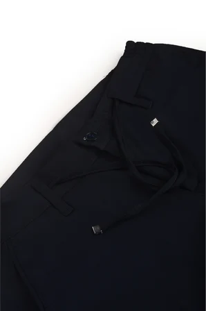 RizzUP Erkek Lacivert Esnek Kumaş Slim Fit Beli Lastikli Günlük Spor Pantolon 2601070