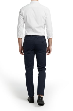 RizzUP Erkek Lacivert Esnek Kumaş Slim Fit Beli Lastikli Günlük Spor Pantolon 2601070
