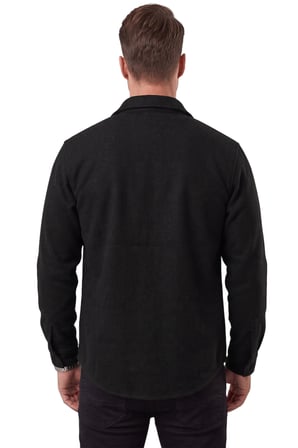RizzUP Erkek Regular Fit Likralı Siyah Kaşe Ceket – Yumuşak Dokulu Çıtçıtlı Cepsiz 2600760