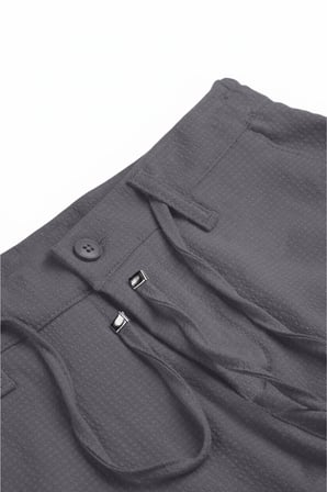 RizzUP Erkek Füme Likralı Gofre Kumaş Beli Lastikli İpli Slim Fit Günlük Pantolon 2600650