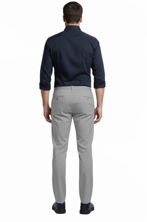 RizzUP Erkek Gri Esnek Kumaş Slim Fit Beli Lastikli Günlük Spor Pantolon 2601070