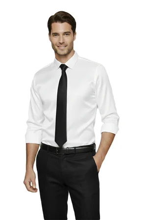 RizzUP Beyaz Slim Fit Erkek Gömlek Kolay Ütülenen Nefes Alan Kumaş, Dört Mevsim Şıklık 2608515