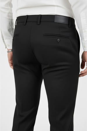 RizzUP Erkek Siyah Modern Fit Likralı Kumaş Pantolon Günlük & Ofis Kullanımı 2602020