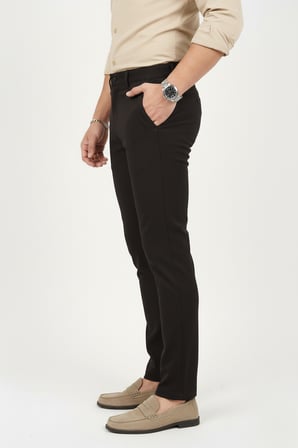 RizzUP Erkek Kahve Modern Fit Likralı Kumaş Pantolon Günlük & Ofis Kullanımı 2602020