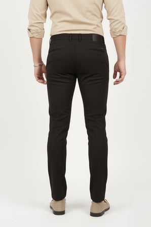 RizzUP Erkek Kahve Modern Fit Likralı Kumaş Pantolon Günlük & Ofis Kullanımı 2602020