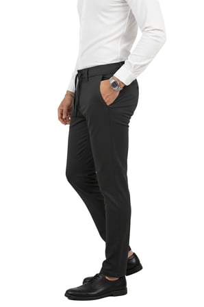RizzUP Erkek Füme Likralı Beli Lastikli & İpli Dar Kesim Şık Kumaş Pantolon 2600572