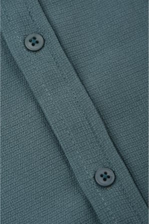 RizzUP Yeşil Slim Fit Örme Kumaş Likralı Erkek Gömlek – Nefes Alan Esnek ve Modern Tasarım 2602604