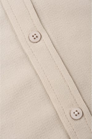 RizzUP Bej Slim Fit Örme Kumaş Likralı Erkek Gömlek – Nefes Alan Esnek ve Modern Tasarım 2602604