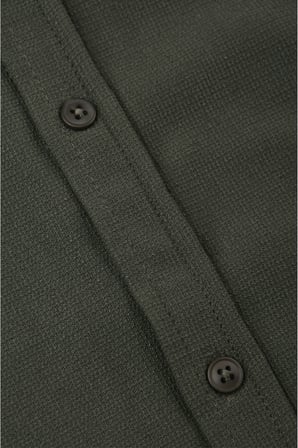 RizzUP Haki Slim Fit Örme Kumaş Likralı Erkek Gömlek – Nefes Alan Esnek ve Modern Tasarım 2602604