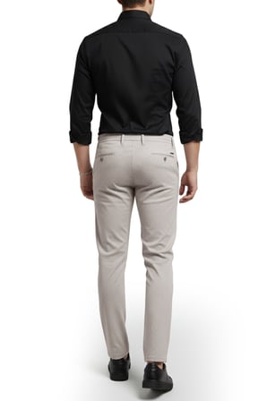 RizzUP Erkek Vizon Likralı Gofre Kumaş Beli Lastikli İpli Slim Fit Günlük Pantolon 2600650