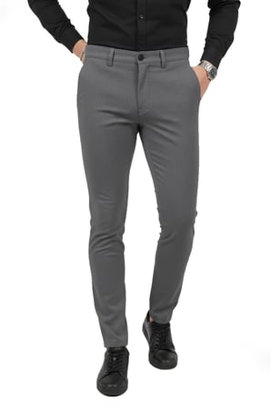 RizzUP Erkek Antrasit Modern Fit Likralı Kumaş Pantolon Günlük & Ofis Kullanımı 2602020