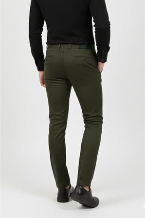 RizzUP Erkek Haki Modern Fit Likralı Kumaş Pantolon Günlük & Ofis Kullanımı 2602020