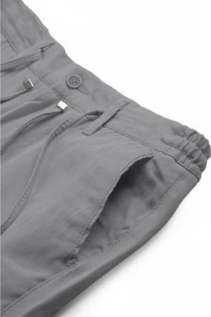 RizzUP Erkek Koyu Gri Esnek Kumaş Slim Fit Beli Lastikli Günlük Spor Pantolon 2601070