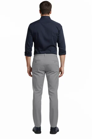 RizzUP Erkek Koyu Gri Esnek Kumaş Slim Fit Beli Lastikli Günlük Spor Pantolon 2601070