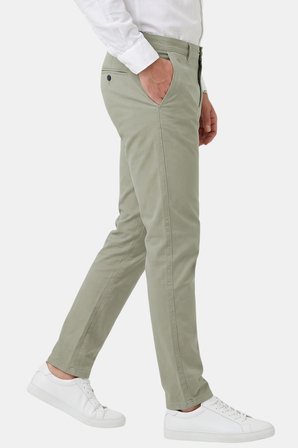 RizzUP Erkek Yeşil Slim Fit Pamuklu Likralı Chino Spor Pantolon 2601745