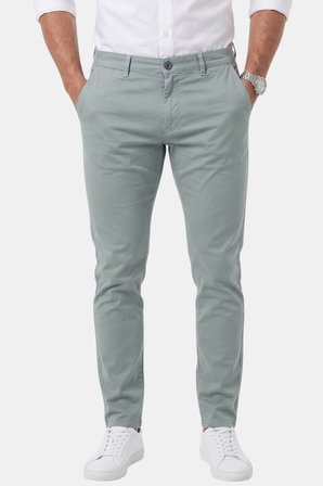 RizzUP Erkek Açık Yeşil Slim Fit Pamuklu Likralı Chino Spor Pantolon 2601745