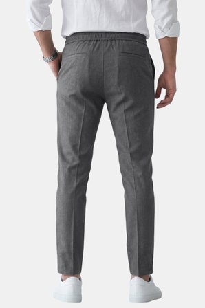 RizzUP Antrasit Slim Fit Beli Lastikli İpli Likralı Soft Touch Erkek Spor Pantolon 2601746