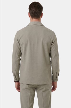 RizzUP Yeşil Slim Fit Gofre Dokulu Yazlık Spor Takım Elbise – Yarım Astarlı Likralı 2’li Kombin 2604007