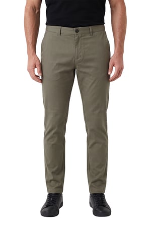 RizzUP Erkek Yeşil Modern Fit Likralı Kumaş Pantolon Günlük & Ofis Kullanımı 2602020