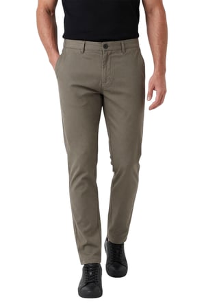 RizzUP Erkek Açık Haki Modern Fit Likralı Kumaş Pantolon Günlük & Ofis Kullanımı 2602020