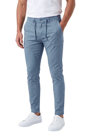 RizzUP Erkek Slim Fit Likralı Mavi Jogger Pantolon – Beli Lastikli İpli Esnek Spor Pantolon 2700523