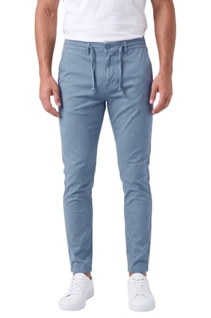 RizzUP Erkek Slim Fit Likralı Mavi Jogger Pantolon – Beli Lastikli İpli Esnek Spor Pantolon 2700523