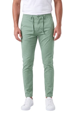 RizzUP Erkek Slim Fit Likralı Yeşil Jogger Pantolon – Beli Lastikli İpli Esnek Spor Pantolon 2700523