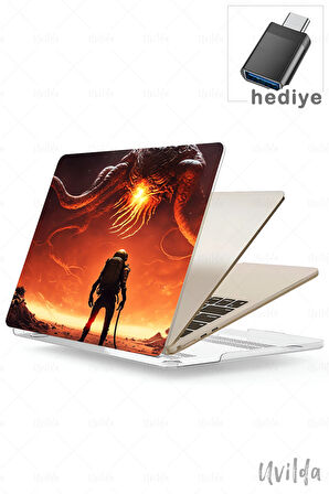 MacBook Pro 13 A2338 A2289 A2251 A2159 A1989 A1708 A1706 uyumlu Kaos-10 4K Msoft Baskı Behemoth Savaşçı