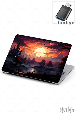 MacBook Air 13.3 A2337 A2179 A1932 uyumlu Kaos-12 Şeffaf Msoft Cadılar Bayramı