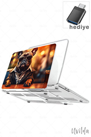 MacBook Pro 14 A3401 A3185 A3112 A2992 A2918 A2779 A2442 uyumlu Nefes-6 Msoft Darbe Emici French Bulldog