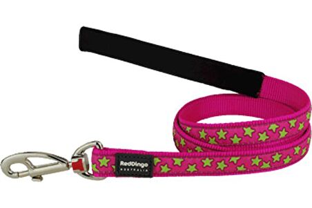 REDDİNGO PEMBE ÜZERİNE LİME YILDIZLI UZATMA M 20MM / 1.2 M