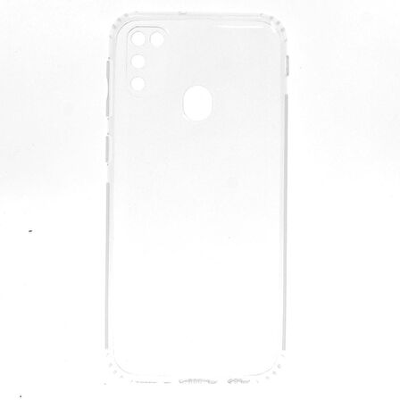 Gpack Samsung Galaxy M30s Kılıf Kamera Korumalı Şeffaf Silikon
