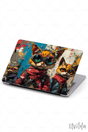 MacBook Pro 16 A2485 uyumlu Nefes-4 Msoft Koruyucu Cyber Kediler