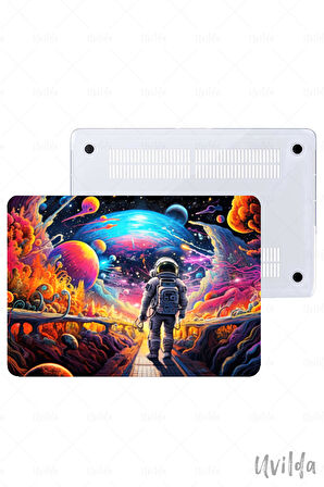 MacBook Pro 13 A2338 A2289 A2251 A2159 A1989 A1708 A1706 uyumlu Kaos-4 Şeffaf Msoft Uzay Macerası