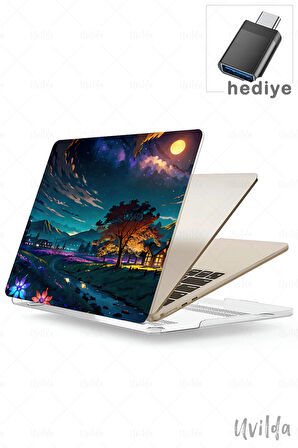 MacBook Pro 13 A2338 A2289 A2251 A2159 A1989 A1708 A1706 uyumlu Kaos-9 Msoft UV Kapak Parlak Kadaba