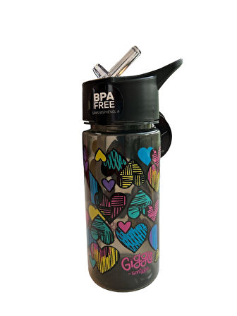 Smiggle - Giggle 450 ML BPA&apos;sız Pipetli Suluk