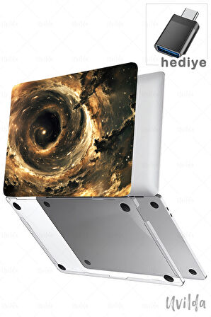 MacBook Air 15 A3114 A2941 uyumlu Nefes-18 Kapak Msoft Kara Delik