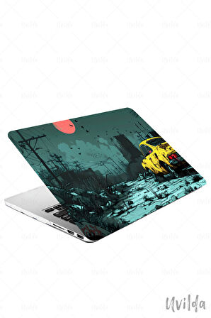 MacBook Air 13.3 A2337 A2179 A1932 uyumlu Otomo-7 HD Ultra Msoft Issız Gece ve Ay