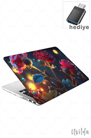 MacBook Pro 16 A2485 uyumlu Derin 17 HD Baskı Msoft Gece ve Gül