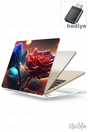 MacBook Pro 13 A2338 A2289 A2251 A2159 A1989 A1708 A1706 uyumlu Derin 3 Notebook Msoft Ay Işığı Güller