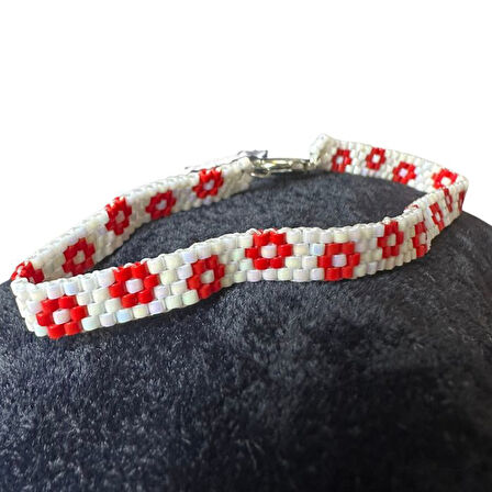 Uretti - Özlem 9422 7144 El Yapımı Papatya Desenli Miyuki Bileklik