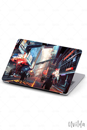 MacBook Pro 16 A2485 uyumlu Japon-12 Baskılı Msoft Ütopik Şehir