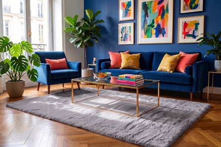 Tavşan Tüyü Düz Gri Yumuşak Yıkanabilir Tabanlı Peluş Halı 160X230