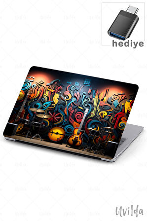 MacBook Air 13.3 A2337 A2179 A1932 uyumlu Nefes-16 UV Msoft Desen Melodi ve Müzik