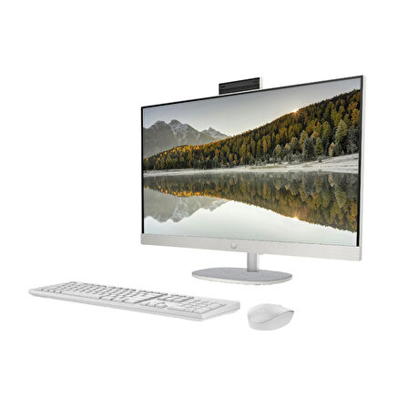 HP 27-CR0004NT i7 1355U 12GB 512GB SSD Intel Graphics 27" FHD IPS FDOS All In One PC Beyaz & PER4