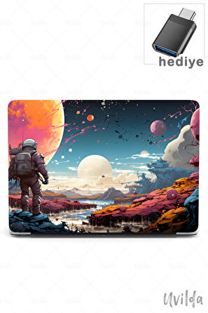 MacBook Air 13.6 A3113 A2681 uyumlu Kaos-22 HD Msoft Koruma Macera Astronot
