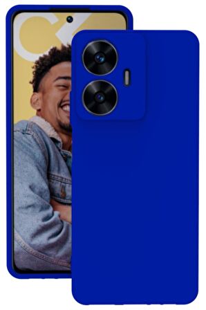 Realme C55 Kamera Korumalı Esnek ve Yumuşak Silikon Kılıf