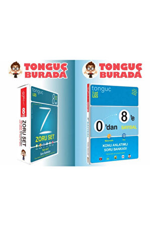 Tonguç Akademi 8. Sınıf Zoru Bankası Ve 0'dan 8'e Sayısal Soru Bankası Set