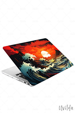 MacBook Air 13.3 A2337 A2179 A1932 uyumlu Japon-20 Msoft Önleyici Kızıl Günbatımı