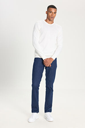 Standart Fit Normal Kesim Bisiklet Yaka Triko Kazak